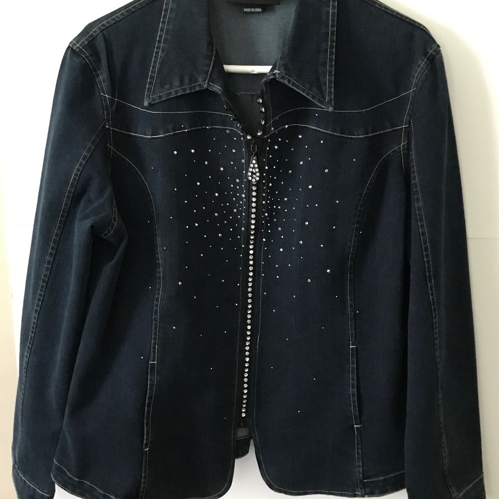 ❌SOLD❌Christine Alexander Denim Swarovski Crystals - Picture 6 of 7
